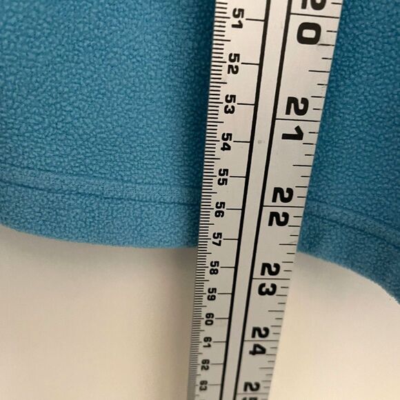 LL Bean Women's Aqua Fleece Pullover 1/4 Zip SZ L-XL - Picture 5 of 5